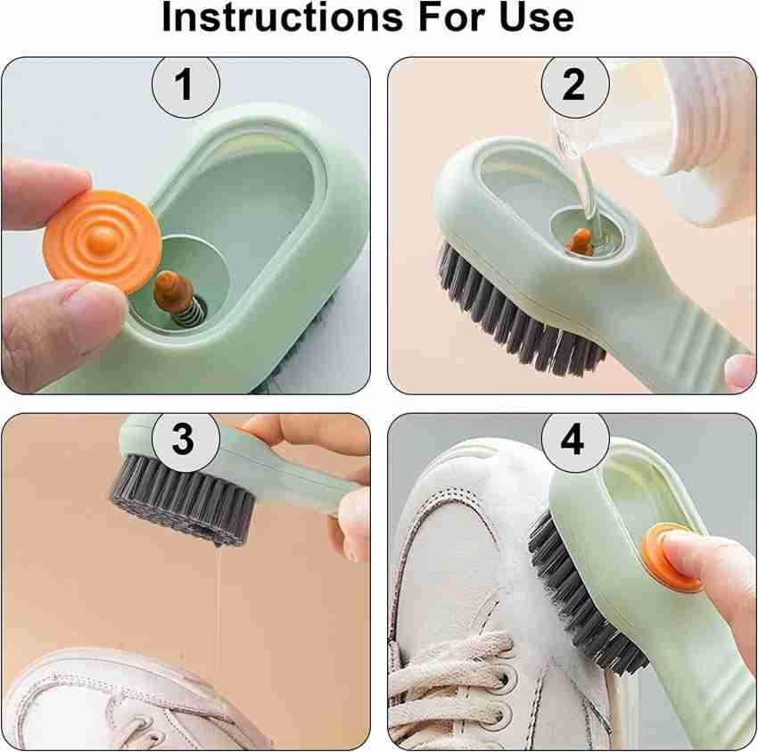 Shoe Washing Laundry Brush with Handle Clothes Shoes Brush Household