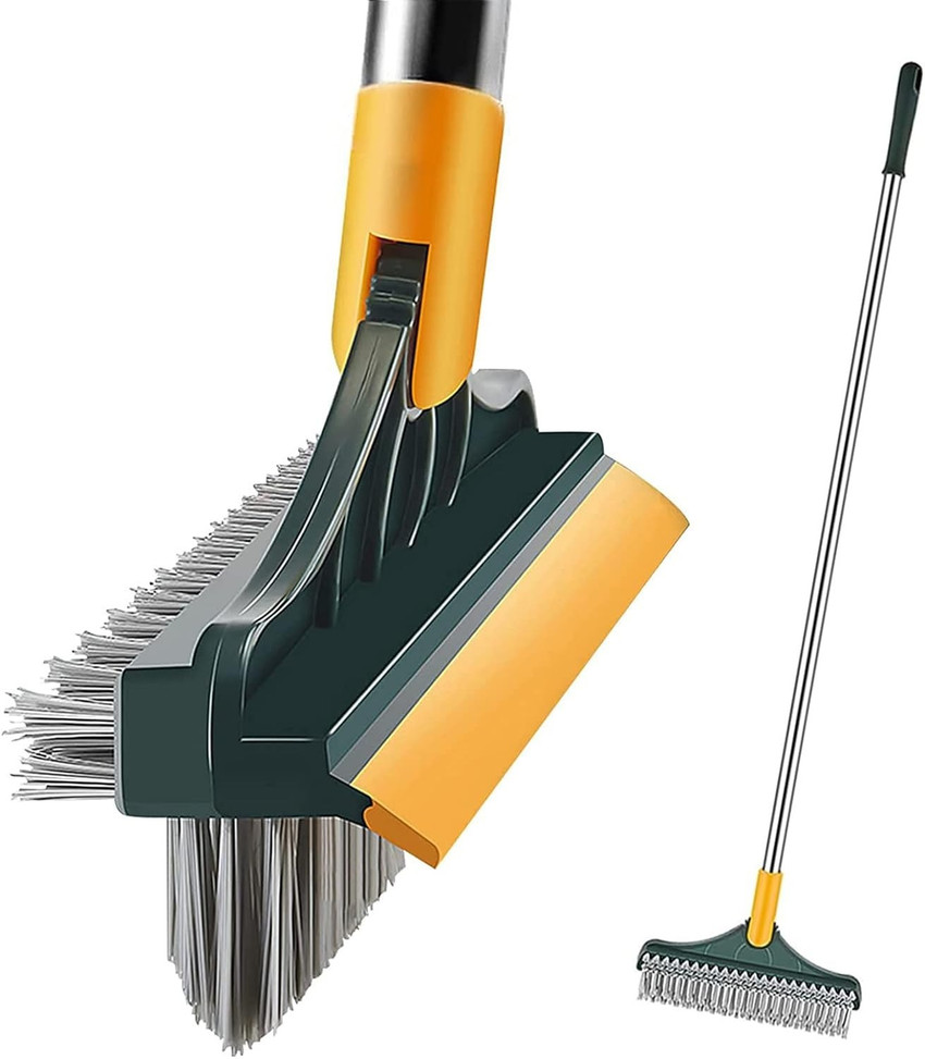Floor cleaning outlet brush with handle