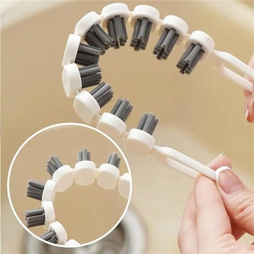 Crevice Clean Brush Hard Bristle Crevice Gap Brush Bendable Brush