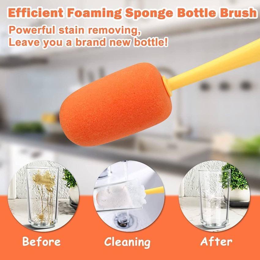 3 in 1 Multifunctional Kitchen Cup Cleaning Brush, Soft Sponge Cleaning  Brush