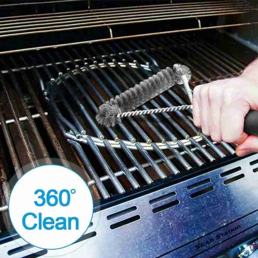 3 In 1 BBQ Wire Brush Barbecue Grill Oven Cleaning BBQ Brush