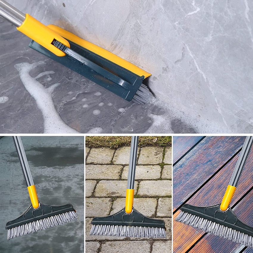 Bathroom floor outlet cleaning brush