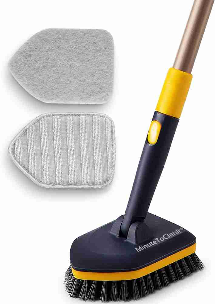 Floor Brush, Long Handle Floor Seam Brush, Bathtub And Tile Brush, Floor  Scrub Brush, Multifunctional Bathroom Cleaning Brush, Hard Bristle/scouring  Pad Head Brush, Wall Floor Tile Brush, Cleaning Supplies, Cleaning Tool,  Back