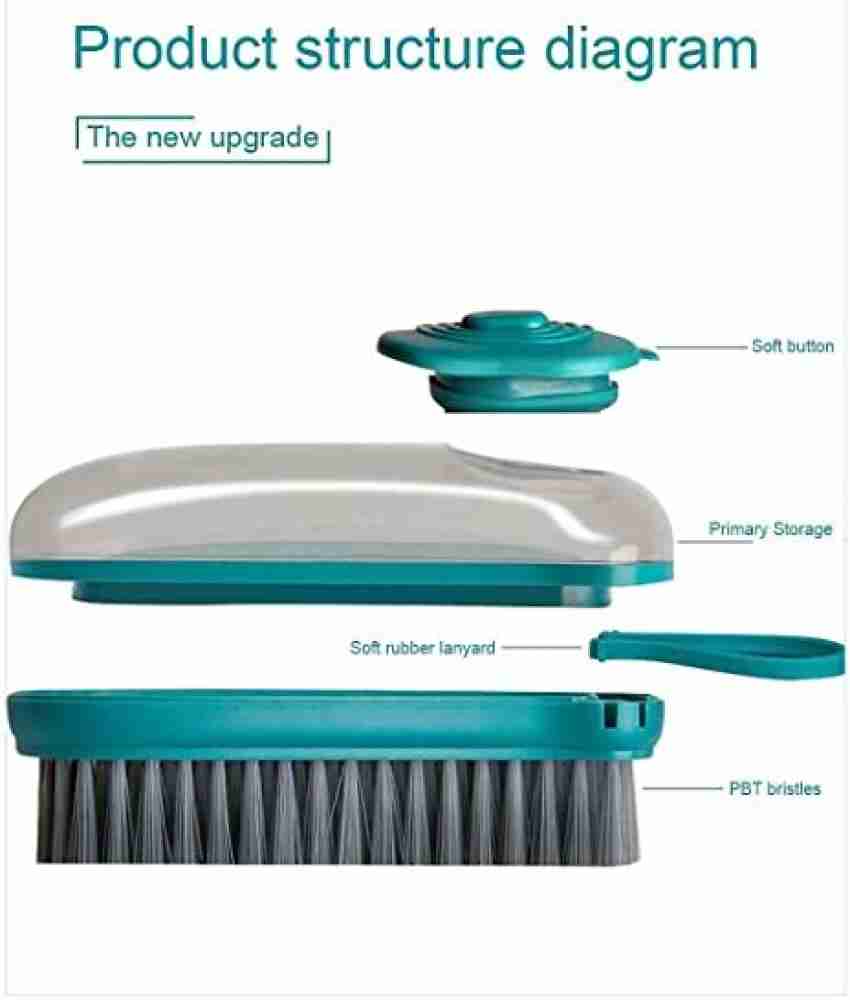 Buy Flowin Bathroom Cleaning Brush with Wiper 2 in 1 Tiles