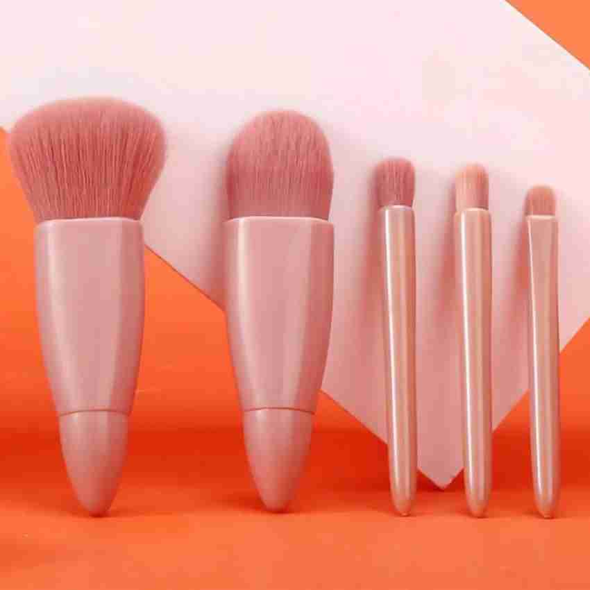 5/8PCS Mini Makeup Brush Set Mirror Soft Fluffy Professional Portable  Travel Cosmetics Foundation Blush Eyeshadow Beauty Tool