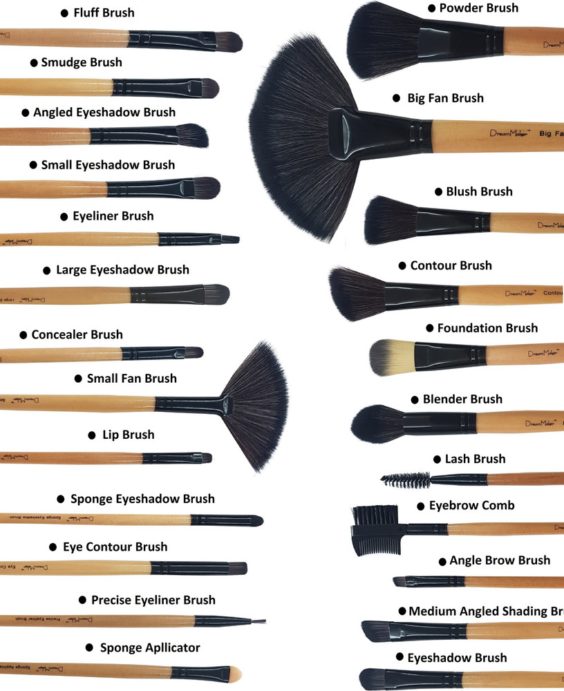 Dream Maker 24 Piece Makeup Brush Set Model DM 126 Bamboo Price in India Buy Dream Maker 24 Piece Makeup Brush Set Model DM 126 Bamboo Online In India Reviews Ratings Features Flipkart