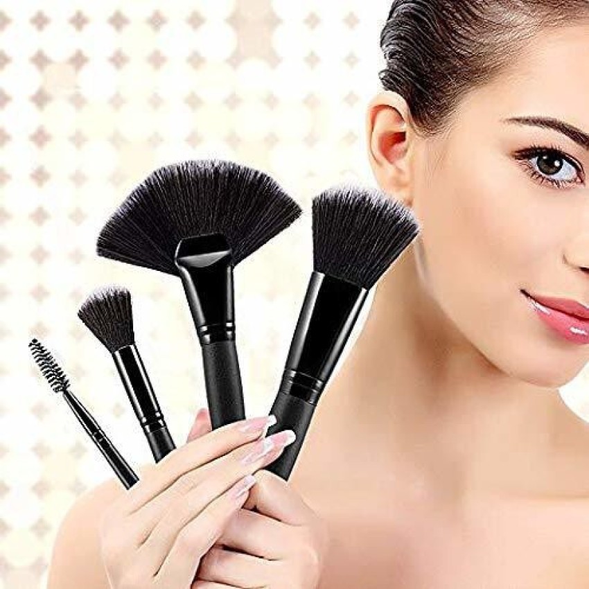 Love Nature Makeup Brush Set of 24 Brushes with Carry Case (Black