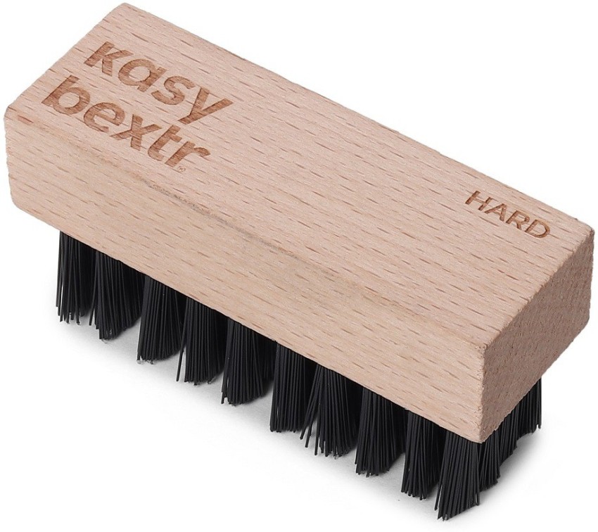 KASYBEXTR Hard Bristle Cleaning Brush with Wooden Handle for