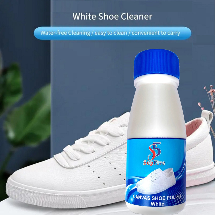 White school store shoes polish