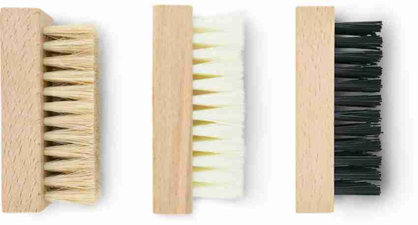 KASYBEXTR Hard Bristle Cleaning Brush with Wooden Handle for