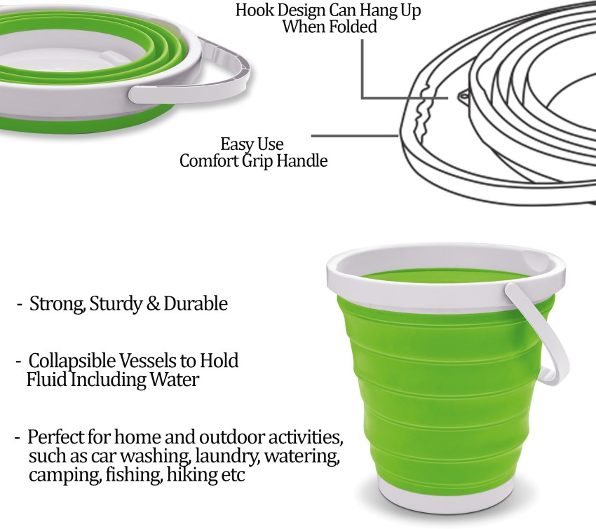 Collapsible 10 Litres (Foldable) Bucket : Features and Quick Review 