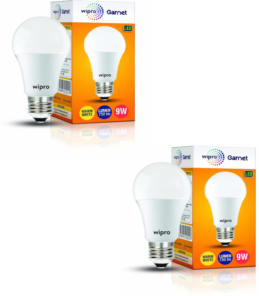 Wipro 9 W Basic Standard E27 LED Bulb Price in India Buy Wipro 9 W Basic Standard E27 LED Bulb online at Flipkart
