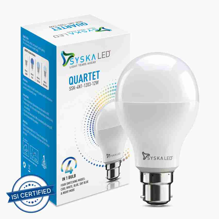 Syska 12 online watt led bulb