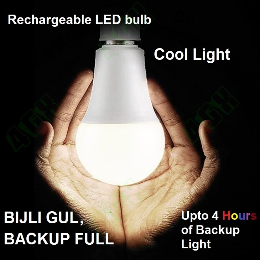 4GX Emergency Led Bulb 12wt AC/DC Bulb Battery Backup Without