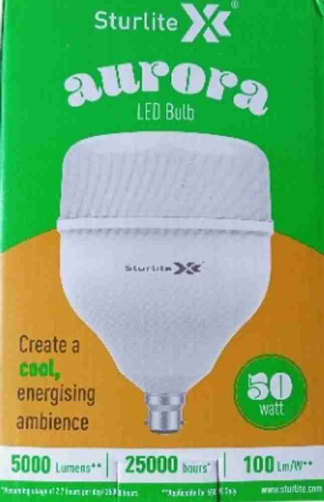 Sturlite 50 W Basic Round BV22 LED Bulb Price in India Buy Sturlite 50 W Basic Round BV22 LED Bulb online at Flipkart
