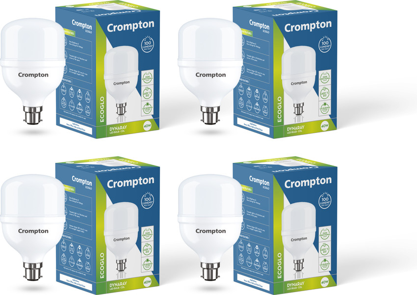 Crompton 40 W Basic Standard B22 LED Bulb Price in India Buy Crompton 40 W Basic Standard B22 LED Bulb online at Flipkart