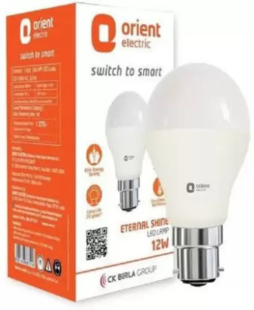 Orient Electric 12 W Round B22 LED Bulb Price in India Buy Orient Electric 12 W Round B22 LED Bulb online at Flipkart