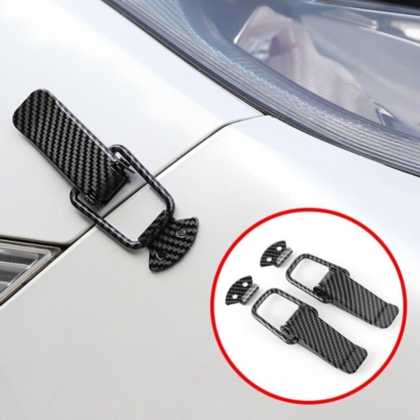 SEMAPHORE Car Bumper Security Hook Lock Clips(Carbon) For Mahindra