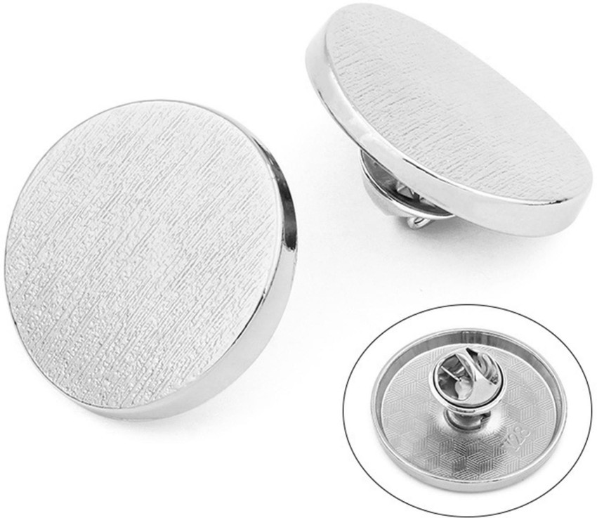 Qkari Jean Button Pins, Adjustable Jean Button, Detachable Jean Button Pin,  No Sewing Required, Perfect Fit Instant Jean Button.(White Pearl)