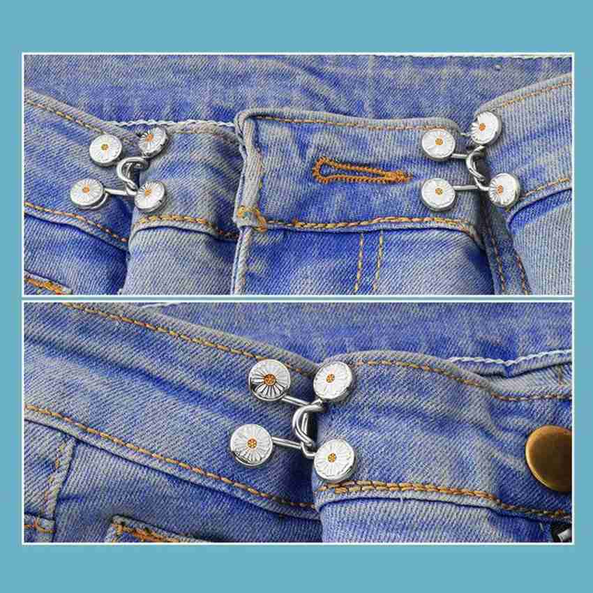 Button Extenders For Jeans Pants Men Women Bronze,copper Button Pins No Sew  For Loose Tight Waist,stretcher And Retractable Jean Button Hole,adjustabl