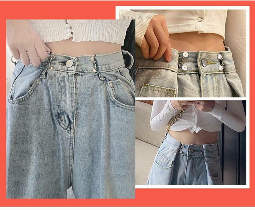 1PCS Adjustable Waist Button For Jeans Pants Detachable Button Perfect Fit  Instant Jean Button No Sewing Required
