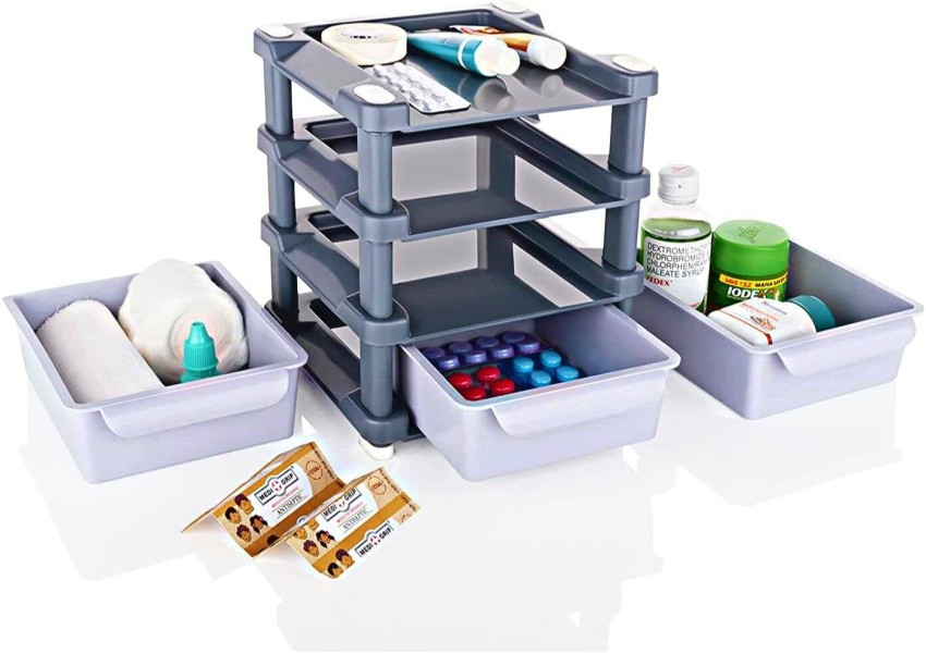 KHODAL ENTERPRISE Multipurpose 3 layer Organizer Storage Box