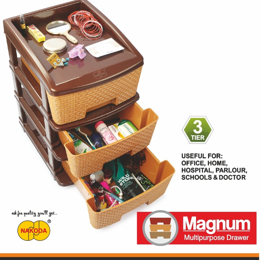 Buy Nakoda Plastic Kitchen Rack/Kitchen Stand - Rectangular, 3 Tier, Expo  Online at Best Price of Rs 589 - bigbasket