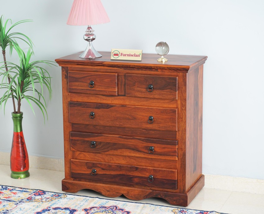 Buy Solid Wood Four Drawer TV Cabinet Online on Furniselan