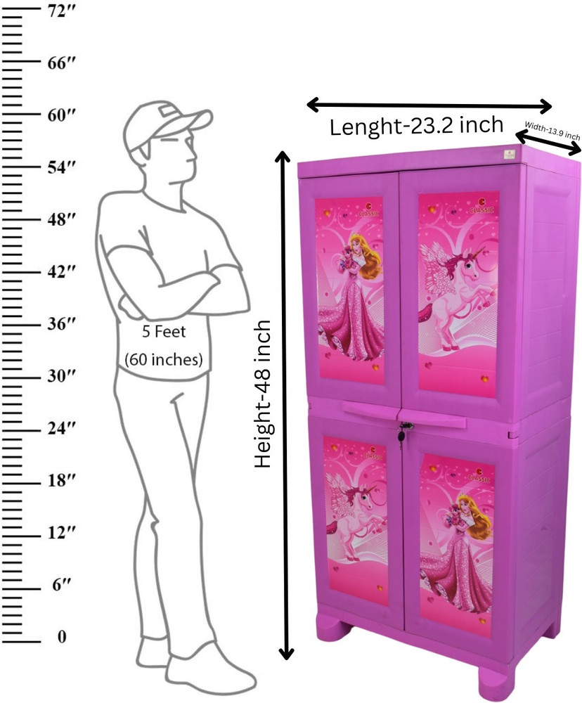 Classic Furniture Barbie Unicorn Theme HANGER TYPE Wardrobe