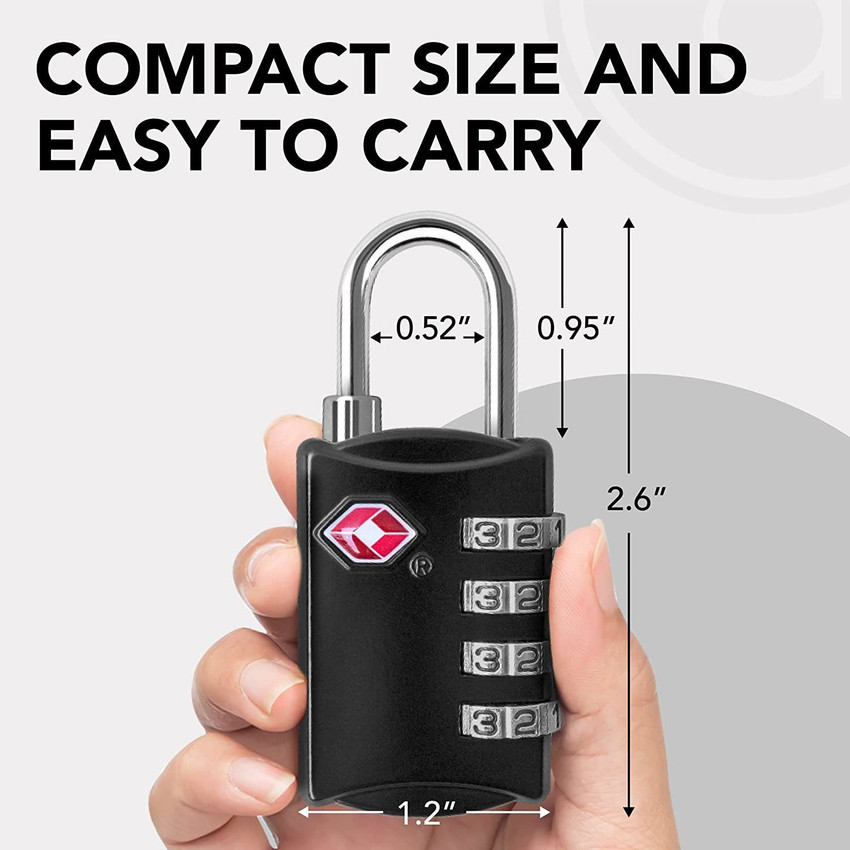 atozshop11 4 Digit TSA Lock Approved Travel Padlock for Suitcases Baggage Door Lock Combination Lock Price in India Buy atozshop11 4 Digit TSA Lock Approved Travel Padlock for