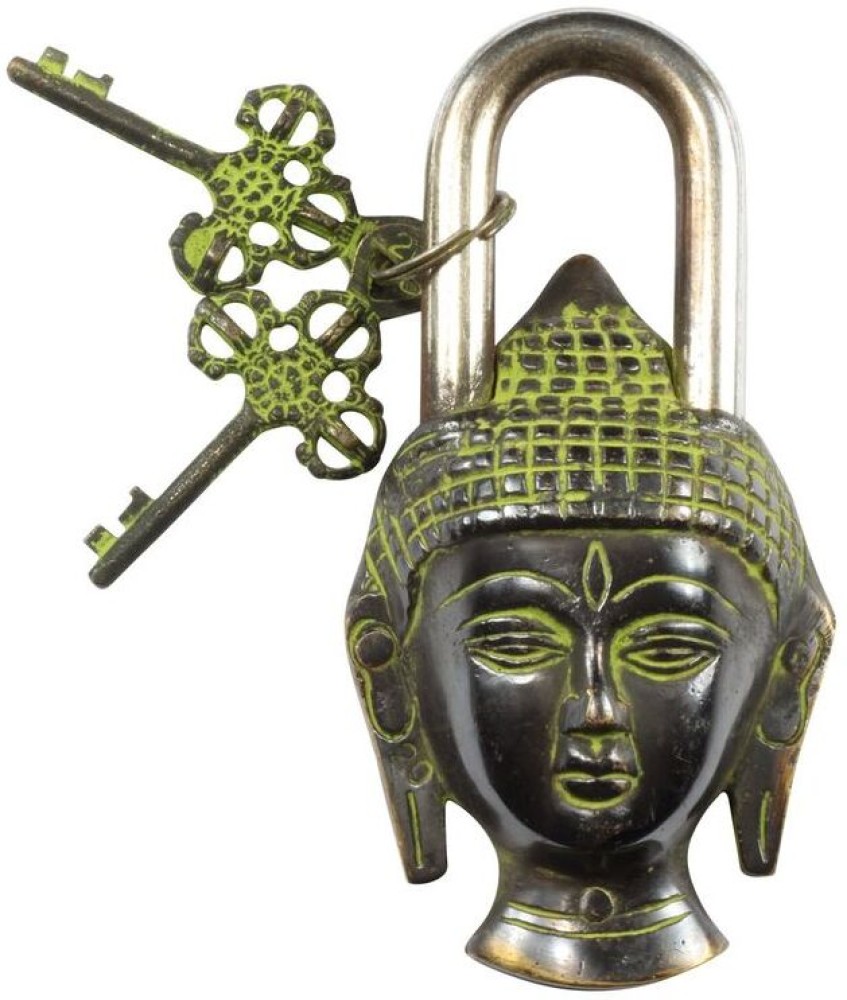 Home - Garden Brass Padlock - Lock with Keys - Working - Brass