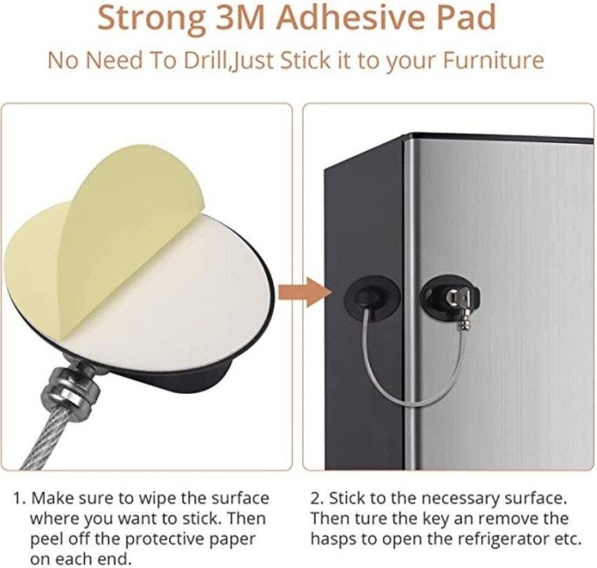 1PCS Baby Safety Refrigerator Lock with Key or Code Lock Baby