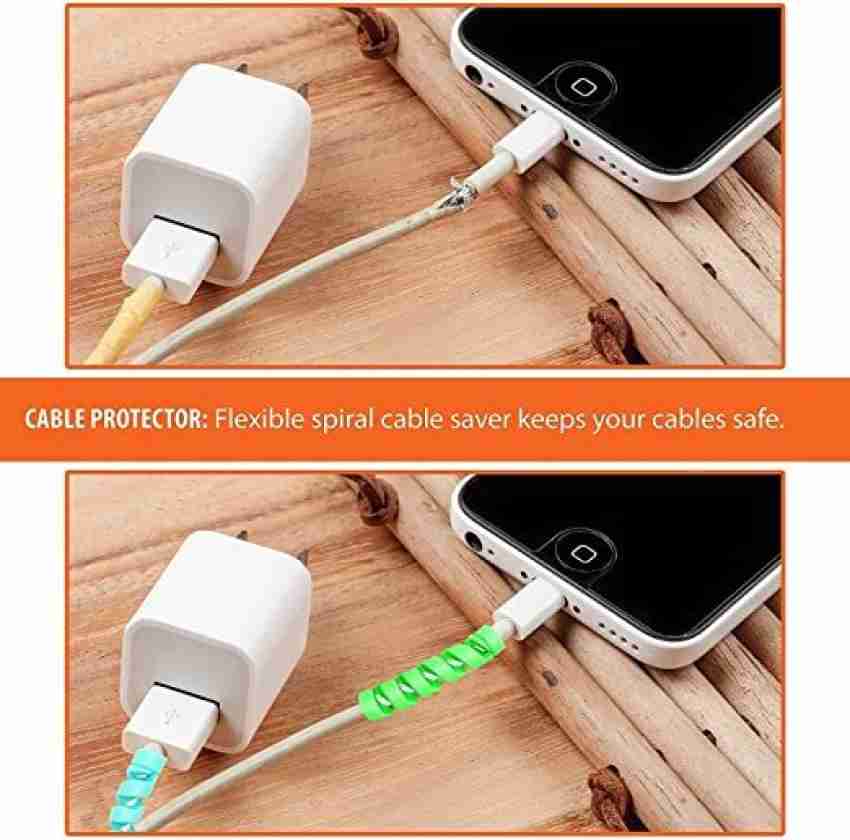 Zeroto Charger Spring Cable Saver Protector - 12 Pcs Set