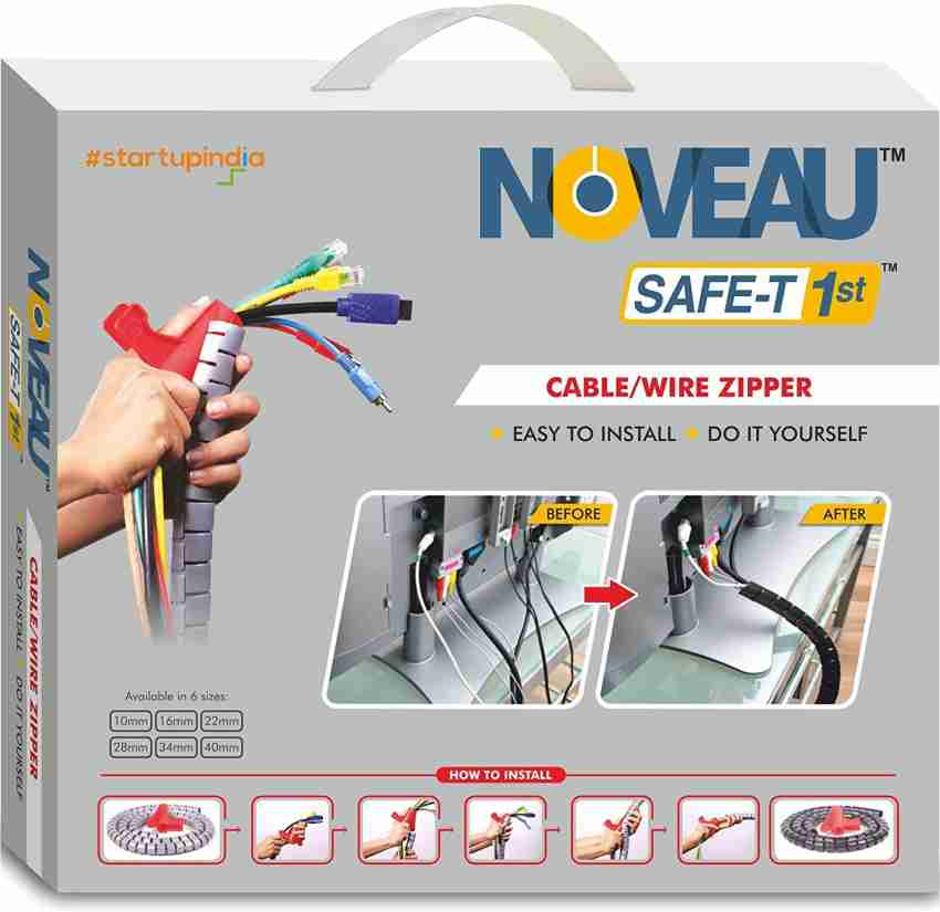 NOVEAU Length 50 Meter Cable/Wire Zipper with Zipping Tool Easy to