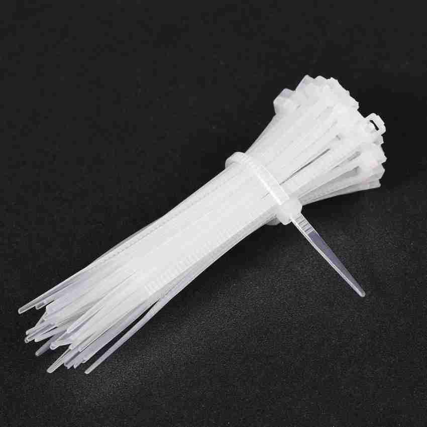 Buy rt sense Cable Zip Ties Multi-Purpose Self-Locking Nylon (250*3.6 mm)  Plastic Hook & Loop Cable Tie (White Pack of 400) Online at Best Prices in  India - JioMart.