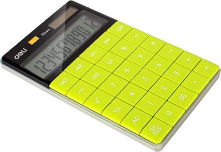 Deli W1589 Modern Compact Calculator Big Size Large Display 12 Digit, 3  Years Warranty