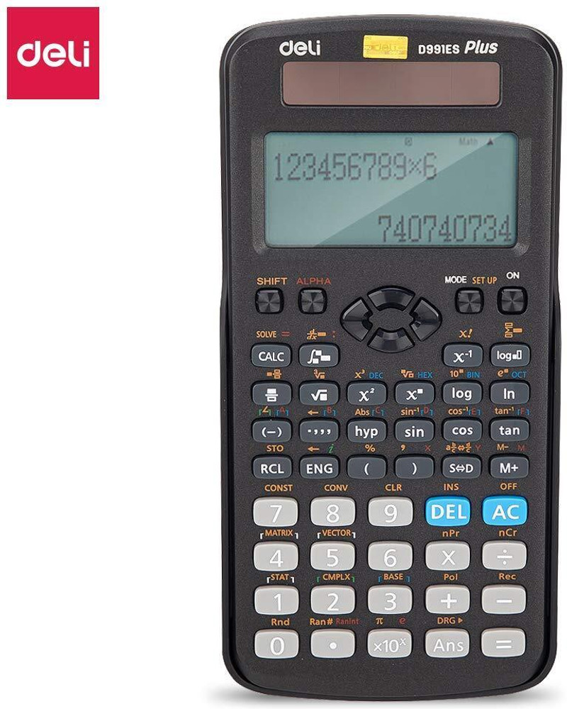 Flipkart Deli Scientific Calculator 3 Year Warranty 417 Function Textbook Display ANS Function Auto Manual Power Off Non Programmable Scientific Calculator Scientific