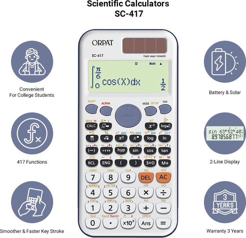 Flipkart ORPAT SC 417 SC 417 Scientific Calculator Scientific