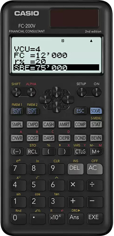 Flipkart CASIO FC 200V 2nd Edition FC 200V 2 Financial Calculator Financial