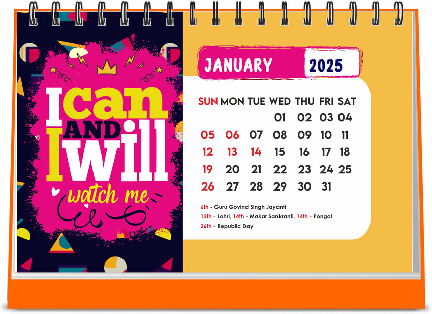 ESCAPER I Can & I Will 2025 Desk Calendar | Inspirational Quotes for Every Day 2025 Table Calendar Price in India - Buy ESCAPER I Can & I Will 2025 Desk Calendar | escaper-i-can-i-will-2025-desk-calendar-inspirational-quotes-for-every-day-2025-table-calendar-price-in-india-buy-escaper-i-can-i-will-2025-desk-calendar