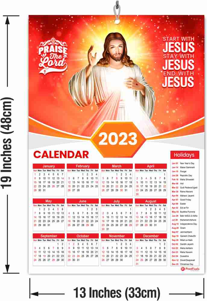 : 2023 15-Day Table & Wall Calendar Jesus Christ