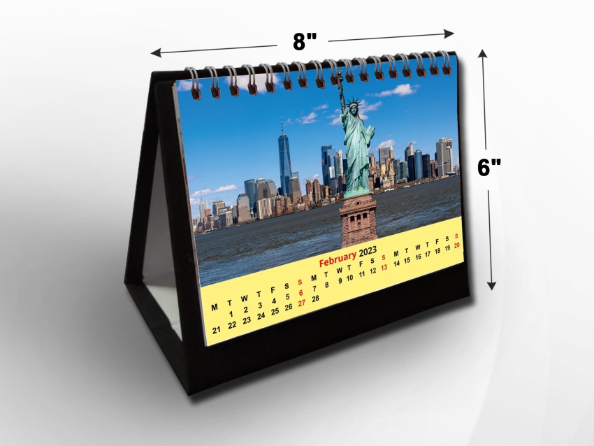 PHOTOJAANIC Table Desk New Year Calendar 2024 Size 6X8 13 Pages, 2024  Calendar for Desk, Calendar