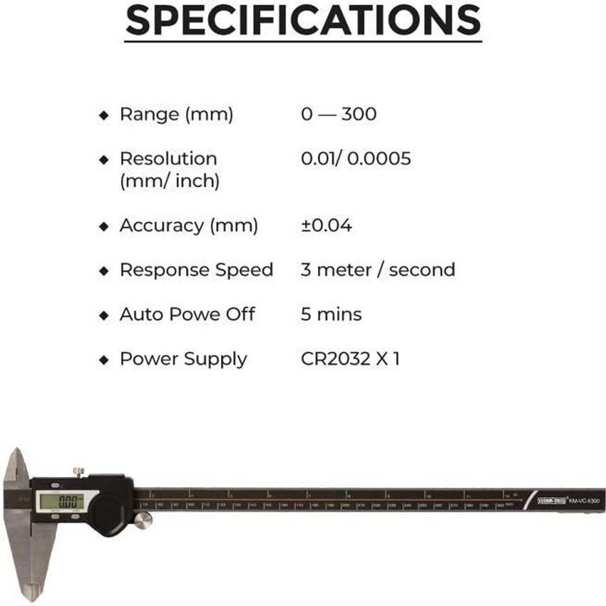 Digital vernier caliper specification discount