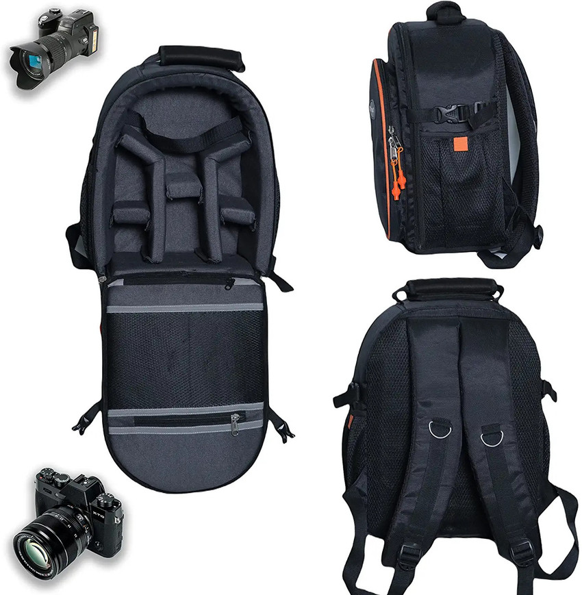 GOD BOY DSLR Shoulder Backpack for Canon Nikon Camera Bag Black