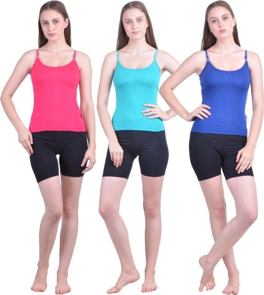 Dollar Missy Women Camisole Sonali Pack of 10 Multicolor