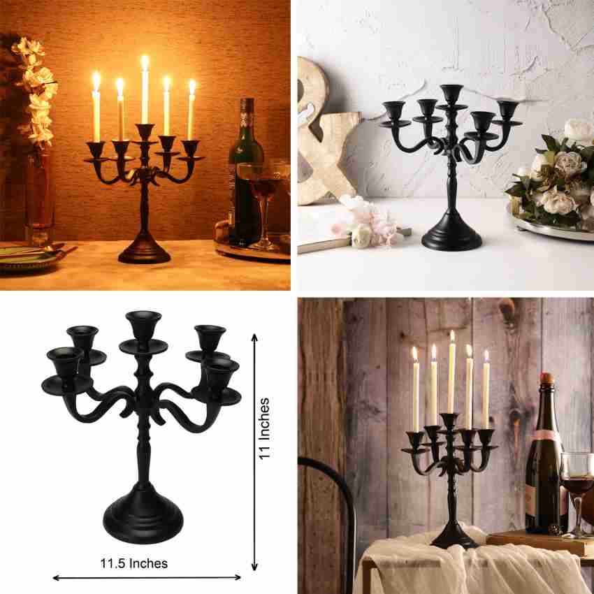 Hosley Set of 3, 3.9 inch High, Glass Taper Candle Holders