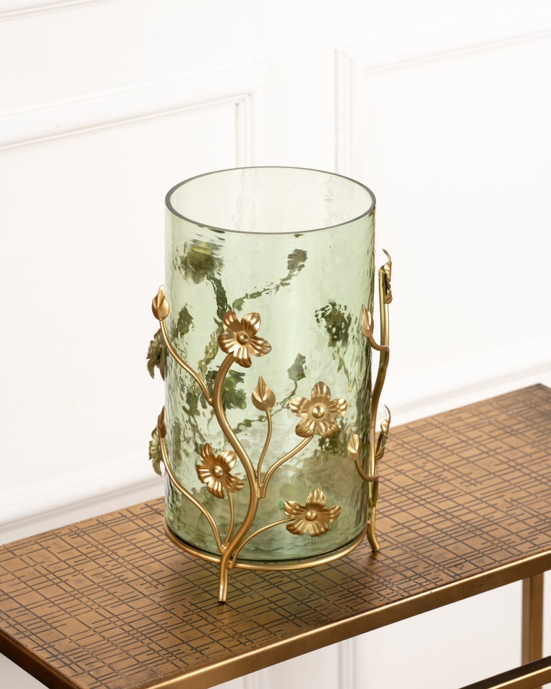 Buy Brass Flowers Curio (Set of 3) Online