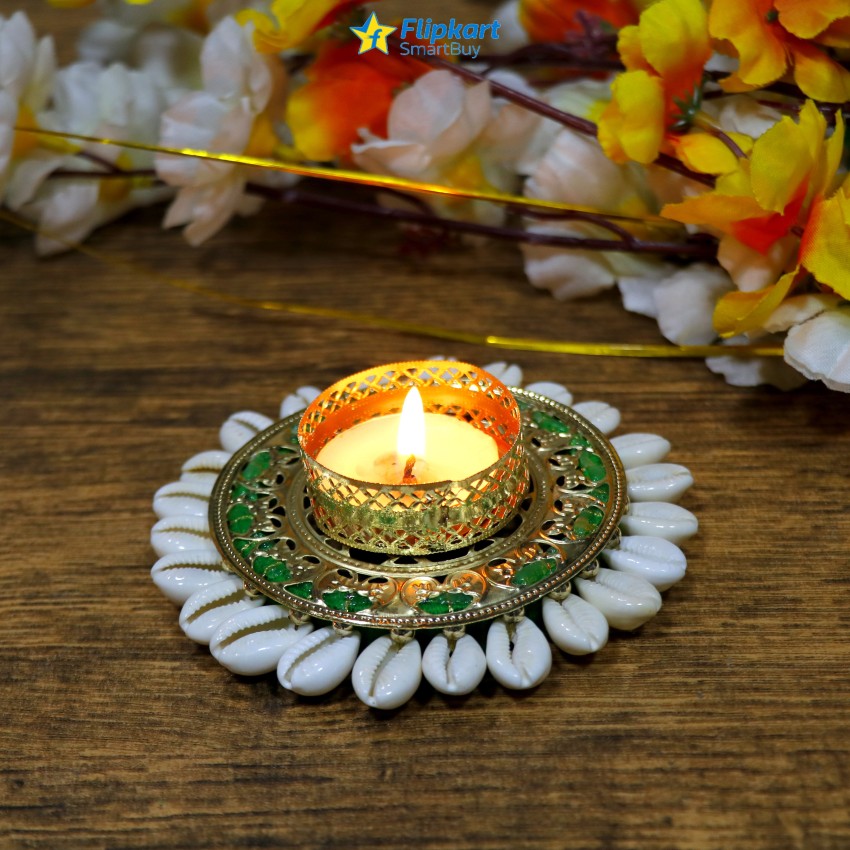 Buy CraftVatika Designer Unique Tea light Candle Holder Stand Diwali  Decoration Items Set of 2 Online at Best Prices in India - JioMart.