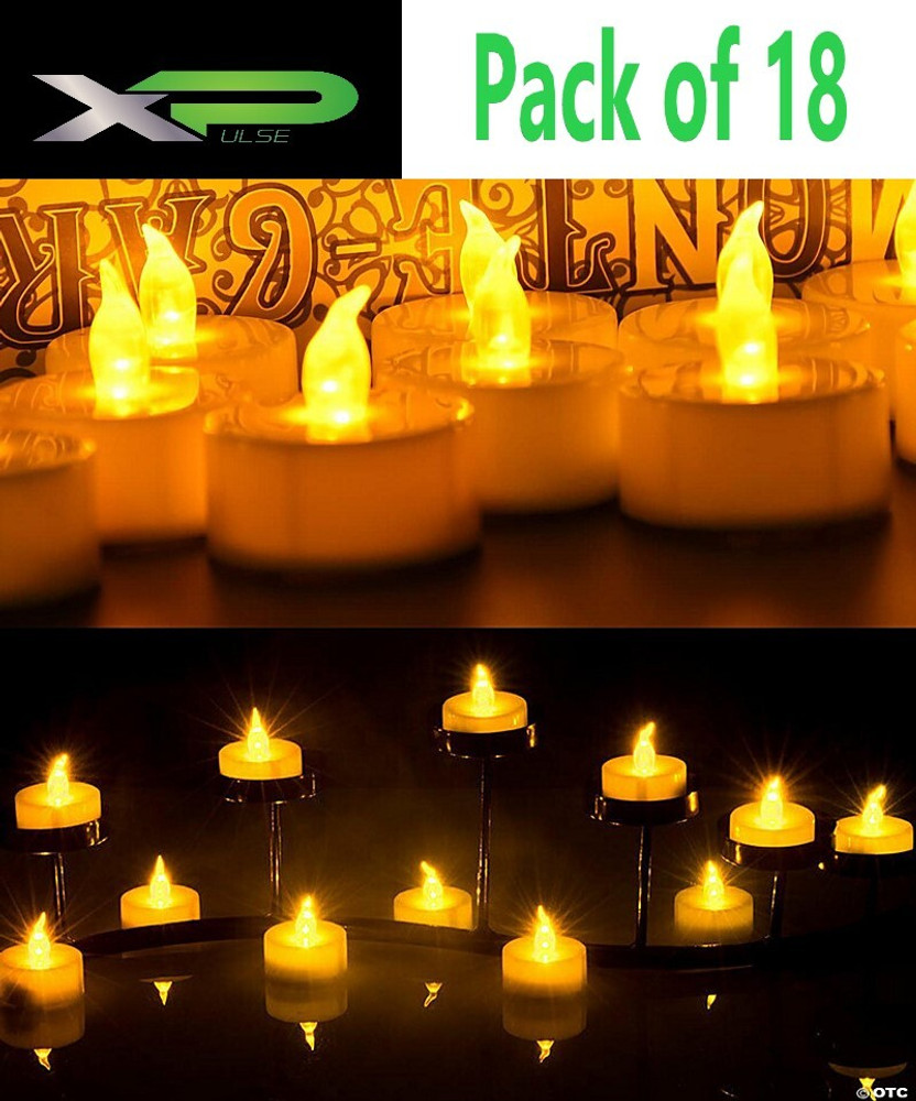 x pulse Acrylic Led Tea Light Candle For Home Decoration Candle