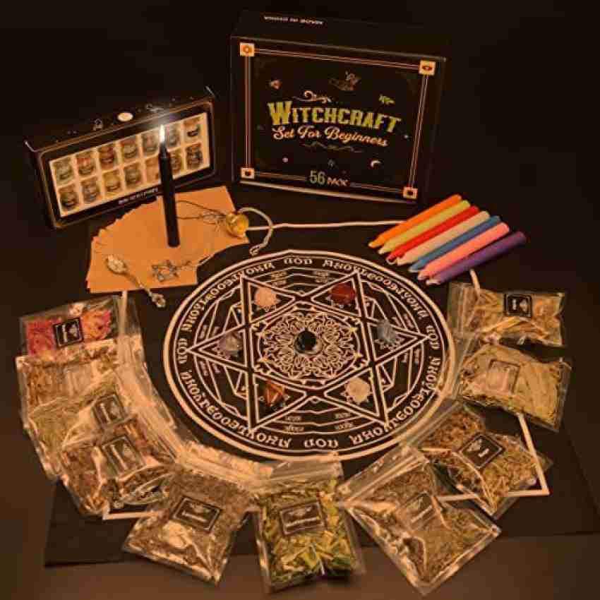 Witchcraft Supplies Kits 64 Packs for Altar Supplies,Wiccan